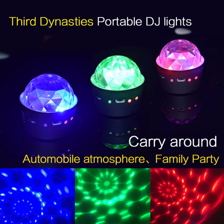 Luce decorativa auto DJ RGB USB 5W effetto stroboscopico
