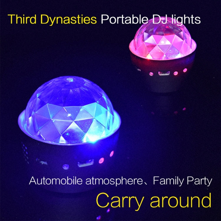 Luce decorativa auto DJ RGB USB 5W effetto stroboscopico