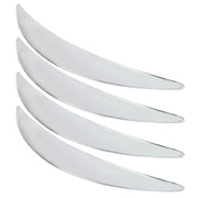 4 strisce adesive protettive per paraurti in plastica per auto universali per auto (argento), JM-330 4 PCS