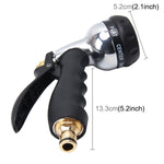Pistola ad acqua da giardino a 7 funzioni Pistola a spruzzo multifunzionale Pistola a spruzzo da giardinaggio Pistole per irrigazione, 7 Pattern