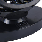 HUXIN HX-T306 Mini ventilatore per auto elettrica a basso rumore con rotazione regolabile a 360 gradi da 6 W, DC 24 V, HX-T306