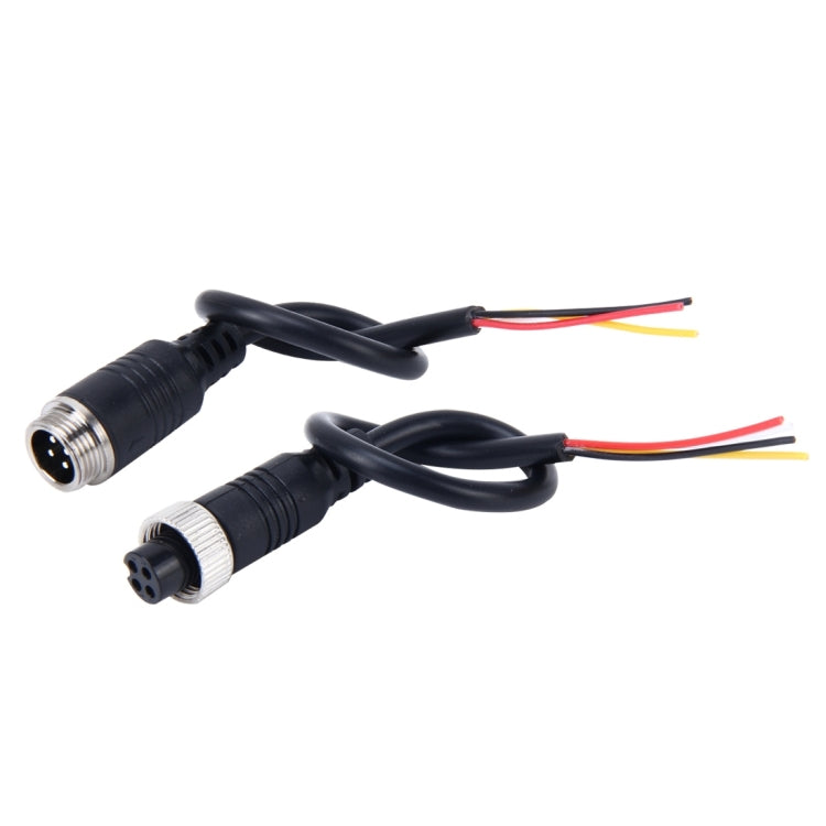 Cavo di prolunga per alimentazione video a 4 pin maschio e femmina per monitor per auto da 2 pezzi, lunghezza: 22 cm, 1 in 1 way