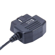 Cavo di ricarica OBDII per auto da 16 pin Mini adattatore di alimentazione USB da 5 pin con pulsante di commutazione per tablet GPS telefono E-dog, lunghezza cavo: 3,4 m, OBDII