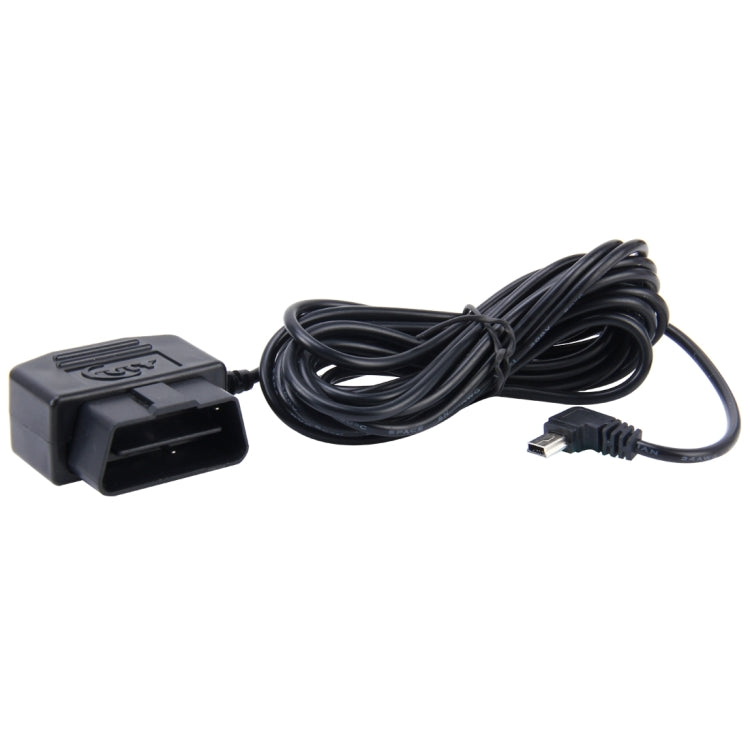 Cavo di ricarica OBD per auto da 16 pin Adattatore di alimentazione micro USB per tablet GPS Telefono E-dog, Lunghezza cavo: 2 m, OBD