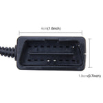 Cavo di ricarica OBD per auto da 16 pin Adattatore di alimentazione micro USB per tablet GPS Telefono E-dog, Lunghezza cavo: 2 m, OBD