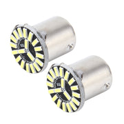 2 PZ 1156/BA15S 1W 50 LM 6000K Luce di rotazione automatica per auto con 19 lampade LED SMD-4014, DC 12V, 1156/BA15S 1W
