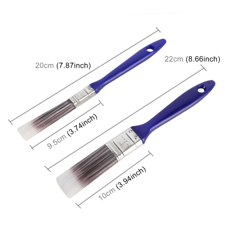 Pennello nylon 2 pezzi per pulizia e pittura 24cm