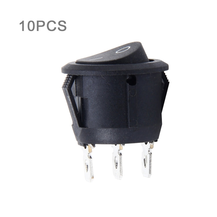 10 Interruttori a Pulsante 3 Pin OFF-ON per Auto 4x2.5 cm