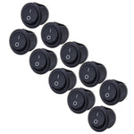 10 Interruttori a Pulsante 3 Pin OFF-ON per Auto 4x2.5 cm