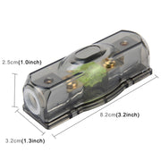 Portafusibile per auto Portafusibile a lama Portafusibile imbullonato con fusibile da 100 A per audio per auto, 100A