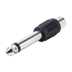 Adattatore audio stereo con spina da 6,35 mm a RCA maschio-femmina, 6.35mm Male to RCA Female