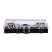 Portafusibile a lama portafusibile in vetro per auto 60A 1 in 3 modi per amplificatore audio per auto, 1 in 3