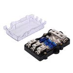 Portafusibile a lama portafusibile in vetro per auto 60A 1 in 3 modi per amplificatore audio per auto, 1 in 3