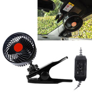 Mini ventola auto 12W 6 pollici clip rotazione 360° DC24V