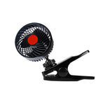 Mini ventola auto 12W 6 pollici clip rotazione 360° DC24V