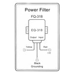Filtro antirumore alimentazione auto FQ-318 19x13.5x3 cm