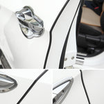 5,6 m Striscia decorativa per auto Striscia decorativa in gomma cromata Guarnizione per porta Guarnizione per finestra, 5.6m Black, 5.6m Red, 5.6m Transparent