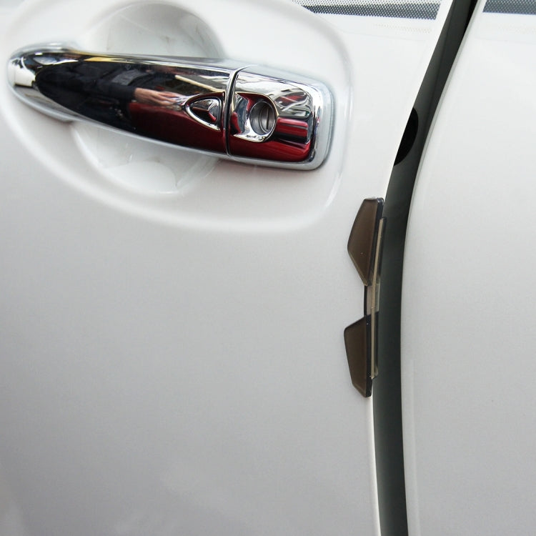 Protezione in gomma per porte auto 4 pezzi trasparente