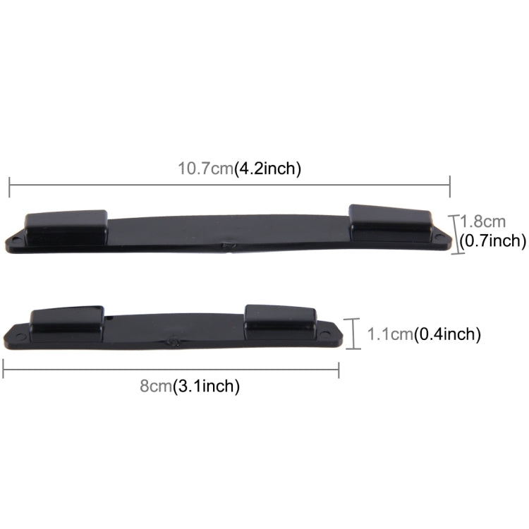 3R 3R-2103 4 pezzi adesivi in gomma per protezioni bordi portiera laterale auto, 3R-2103 Side Door Edge Guards