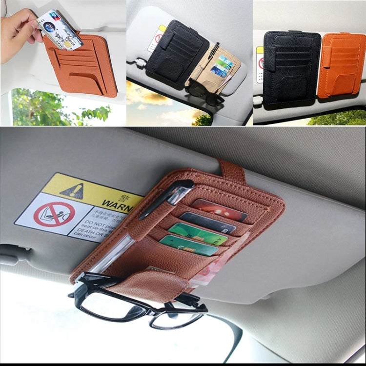 Borsa multifunzionale per auto con porta occhiali e biglietti