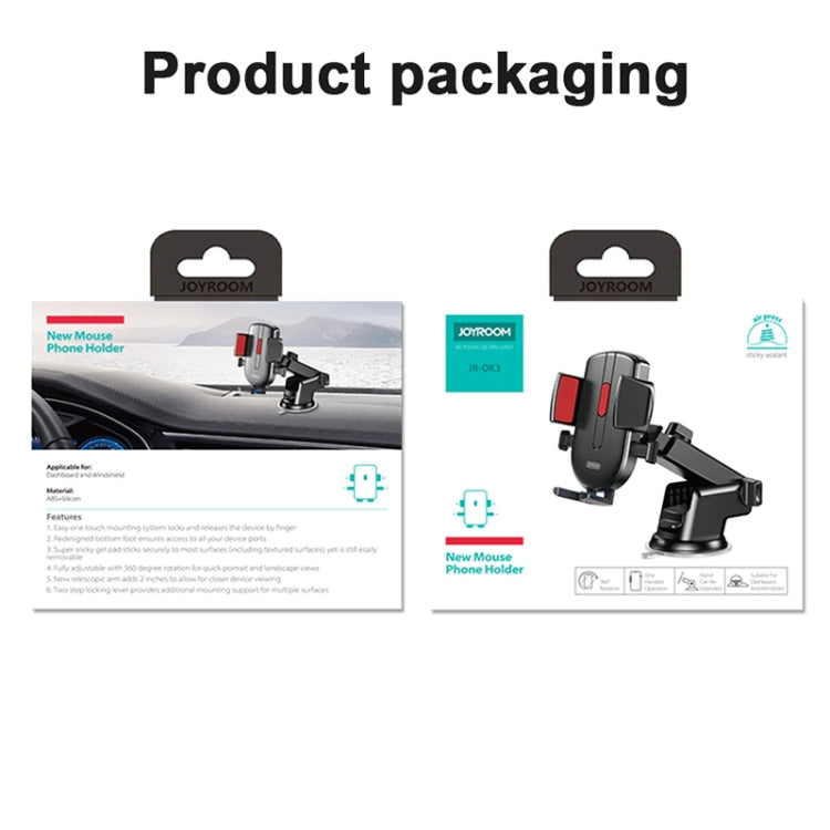 Supporto auto per smartphone 4-6,7 pollici JOYROOM JR-OK3