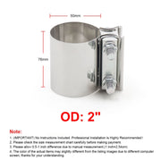 Morsetto a fascia in acciaio inox per tubo scarico 2,0"