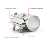Morsetto a fascia in acciaio inox per tubo scarico 2,0"