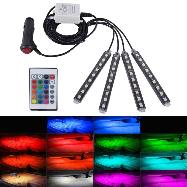 Lampada LED RGB 4.5W per decorazione interna auto 12V