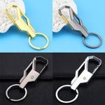 Ciondolo creativo per auto da uomo con portachiavi in metallo da 10 pezzi, consegna colore casuale, Metal Keychain