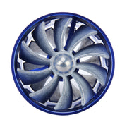 F1-Z Auto In Acciaio Inox Supercharger Doppia Doppia Turbina di Aspirazione Aria Risparmio Carburante Turbo Turboing Kit Set Ventola Caricatore, Double Side(Blue), Double Side(Black), Double Side(Red), Double Side(Silver)