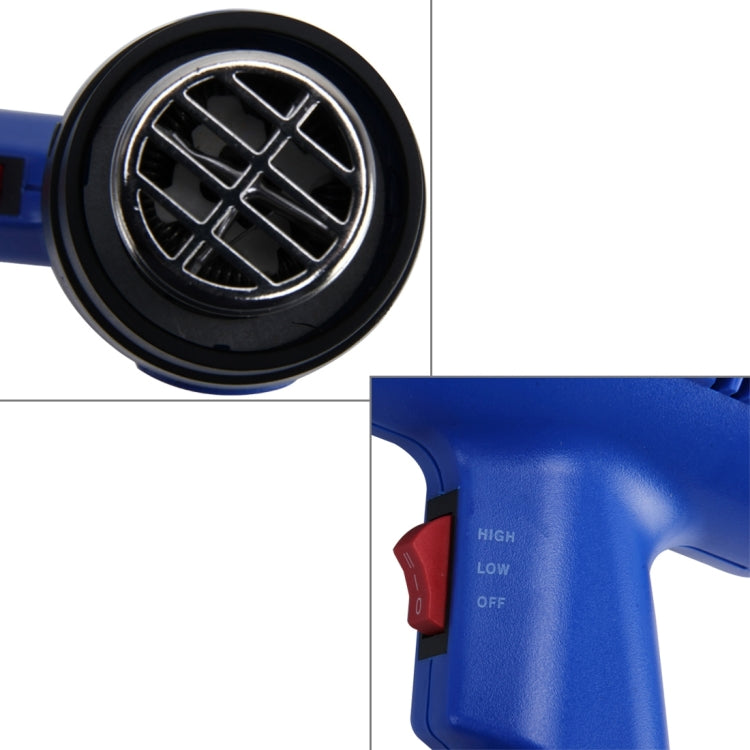 DINGGUAGUA Strumento per pistola ad aria calda a temperatura regolabile industriale resistente da 1800 W, 50  to 650 Degrees US Plug