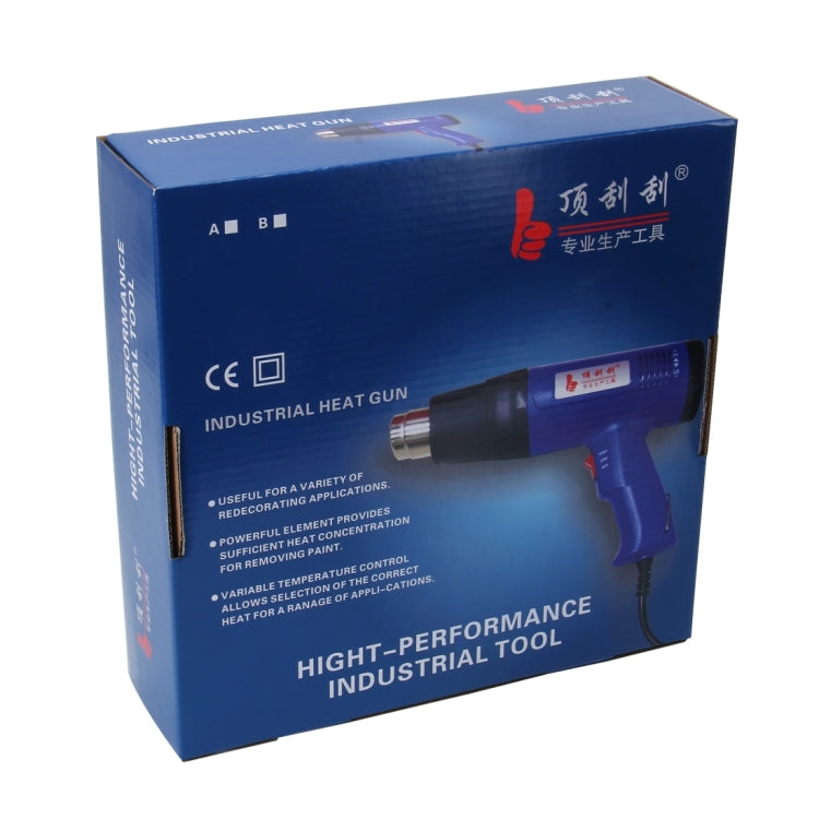 DINGGUAGUA Strumento per pistola ad aria calda a temperatura regolabile industriale resistente da 1800 W, 50  to 650 Degrees US Plug
