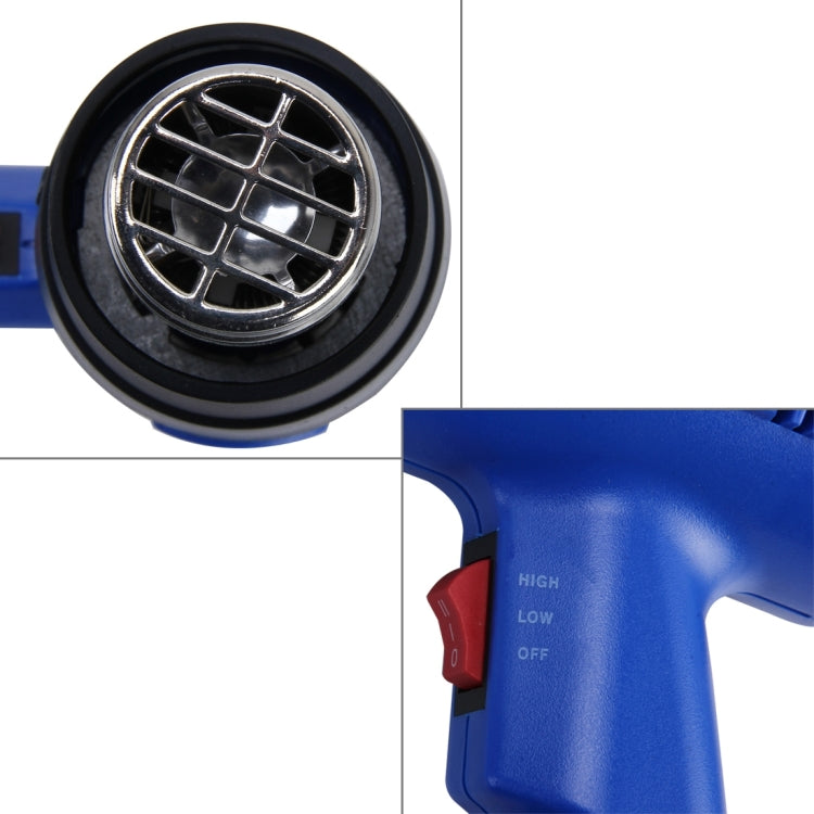 DINGGUAGUA 1800W Industrial Heavy Duty Professionale Temperatura regolabile da 50 gradi Celsius a 650 gradi Celsius Pistola ad aria calda con display della temperatura, Temperature Display 50  to 650 Degrees