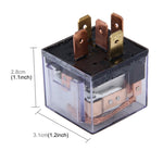 Relè impermeabile auto 12V 80A a cinque spine con spia
