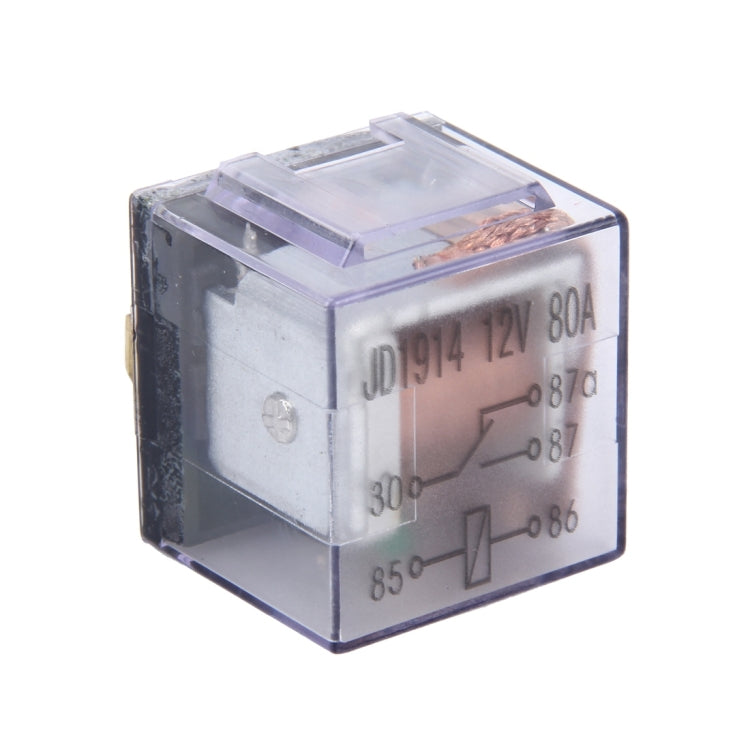 Relè impermeabile auto 12V 80A a cinque spine con spia