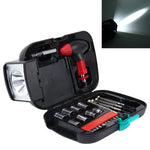 Set attrezzi portatile 24 pezzi con torcia elettrica