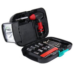 Set attrezzi portatile 24 pezzi con torcia elettrica