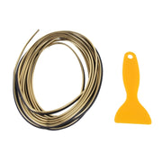 Rivestimento flessibile da 5 m per interni di automobili fai-da-te Interni modanatura esterna Striscia di linea decorativa con raschietto per pellicola