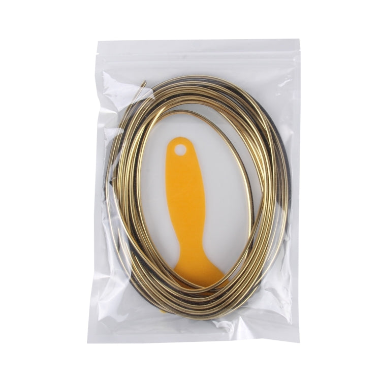 Rivestimento flessibile da 5 m per interni di automobili fai-da-te Interni modanatura esterna Striscia di linea decorativa con raschietto per pellicola
