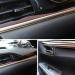 Rivestimento flessibile da 5 m per interni di automobili fai-da-te Interni modanatura esterna Striscia di linea decorativa con raschietto per pellicola