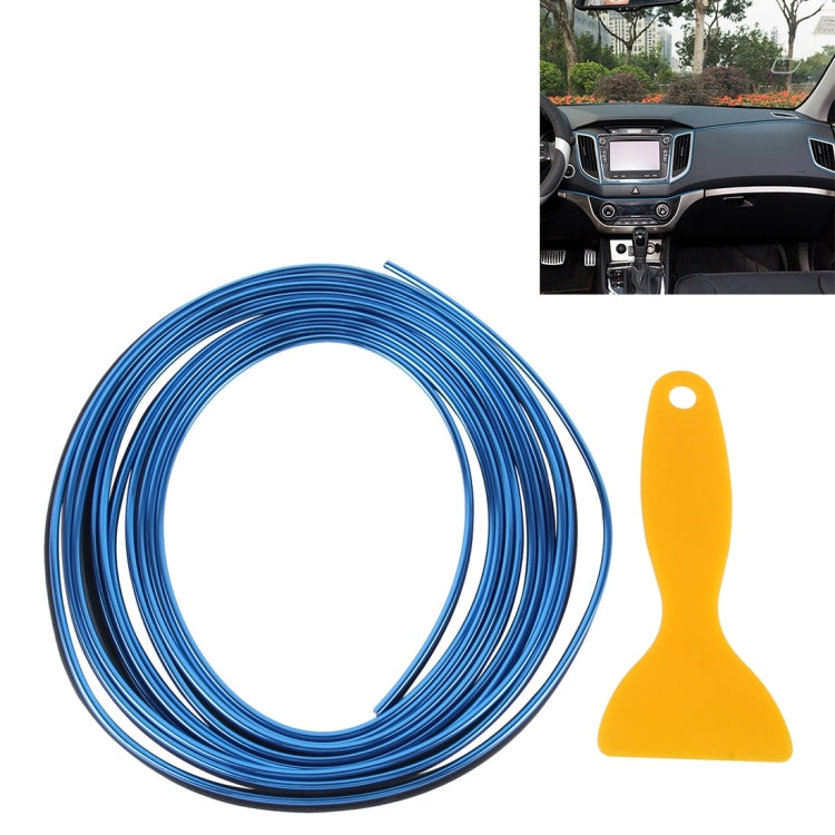 Rivestimento flessibile da 5 m per interni di automobili fai-da-te Interni modanatura esterna Striscia di linea decorativa con raschietto per pellicola