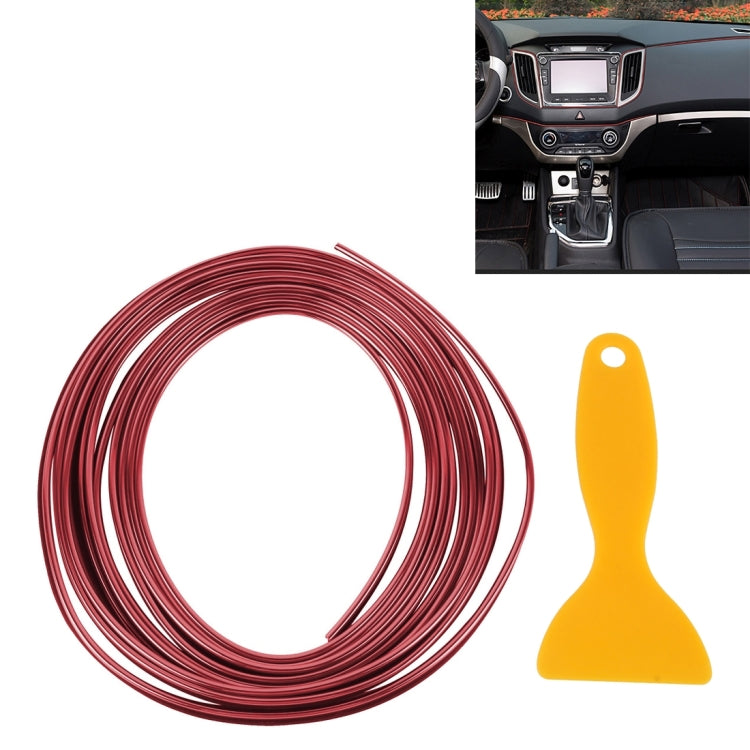 Rivestimento flessibile da 5 m per interni di automobili fai-da-te Interni modanatura esterna Striscia di linea decorativa con raschietto per pellicola