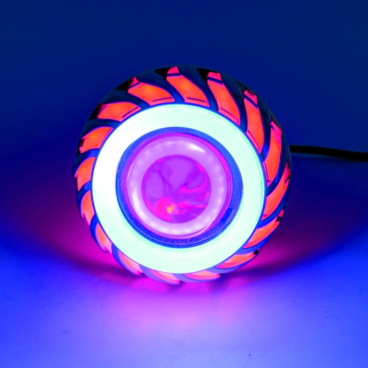 Faro LED moto 30W DC 12-85V con Devil Eye e Whirlwind