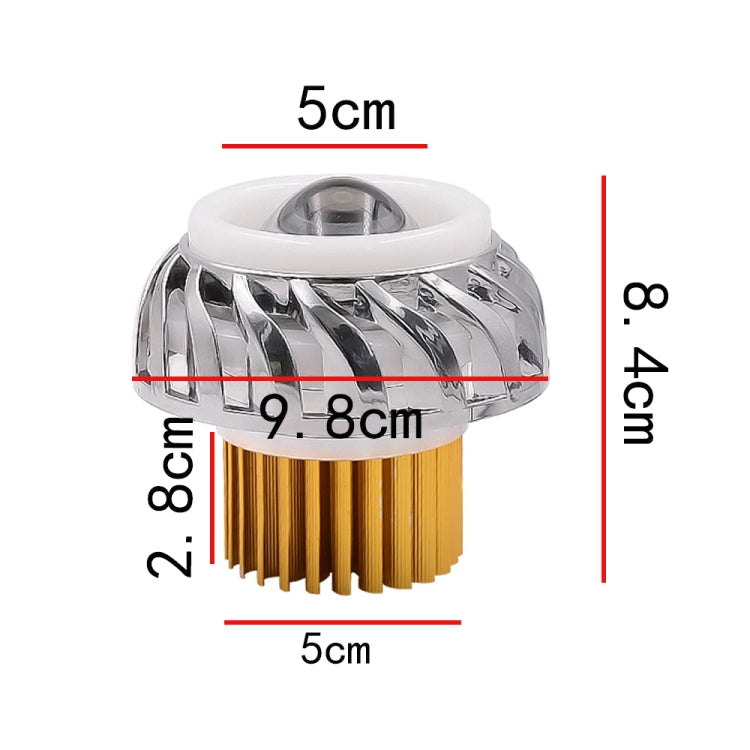 Faro LED moto 30W DC 12-85V con Devil Eye Whirlwind