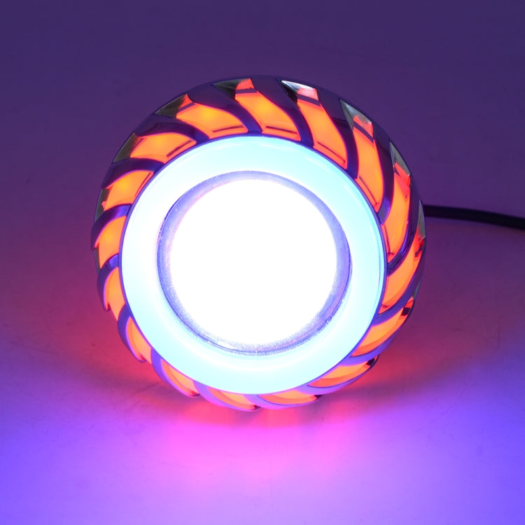 Faro LED moto 30W DC 12-85V con Devil Eye Whirlwind