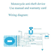 Sistema di allarme di sicurezza unidirezionale intelligente per moto con telecomando/chiave, Unfoldable Key