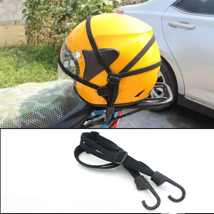 Corda elastica per casco moto con 2 ganci 60 cm