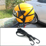 Corda elastica per casco moto con 2 ganci 60 cm