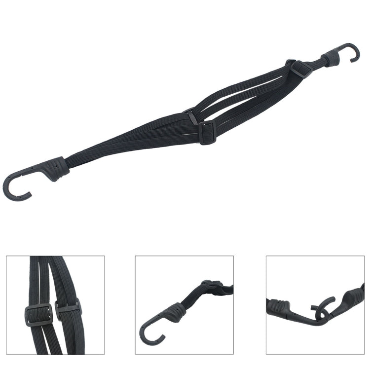 Corda elastica per casco moto con 2 ganci 60 cm