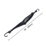 Corda elastica per casco moto con 2 ganci 60 cm